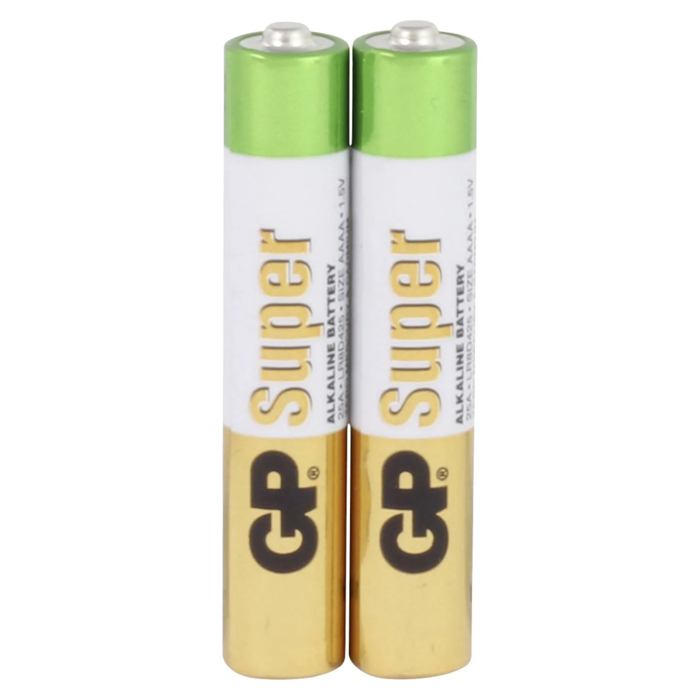 GP Super Alkaline AAAA Battery 1.5V (LR8D425) - Pack of 2 for Electronics