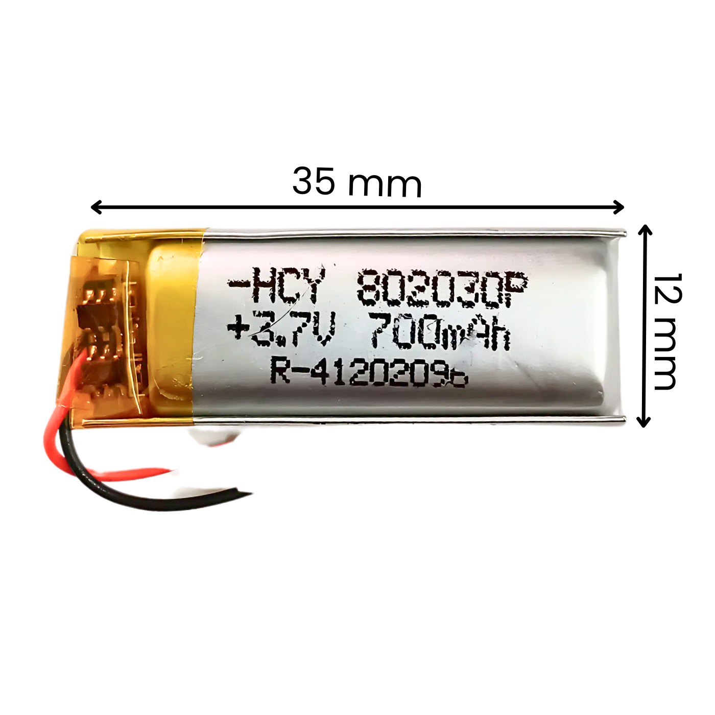 Witty Fox 700mAh Rechargeable 3.7v Lithium Polymer Battery