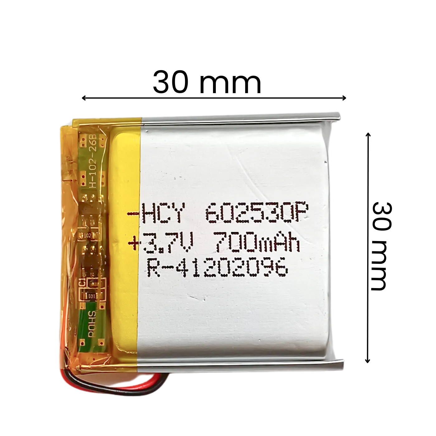 Witty Fox 700mAh Rechargeable 3.7v LiPo Battery