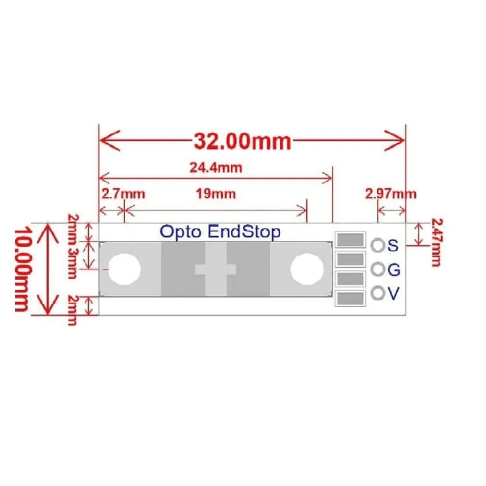 Optical Endstop with 50cm Cable Photoelectric Light Control Optical Limit Switch for 3D Printer