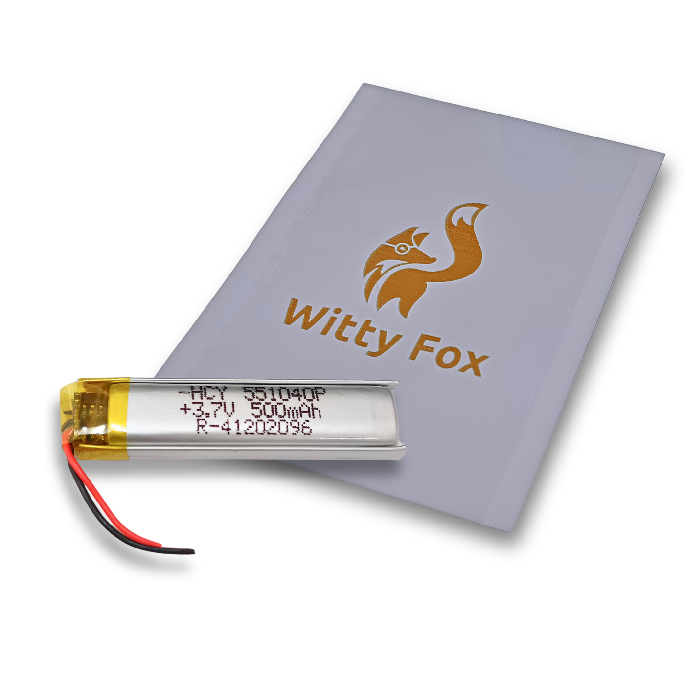 Witty Fox Rechargeable 500mAh 3.7V Lithium Polymer Battery