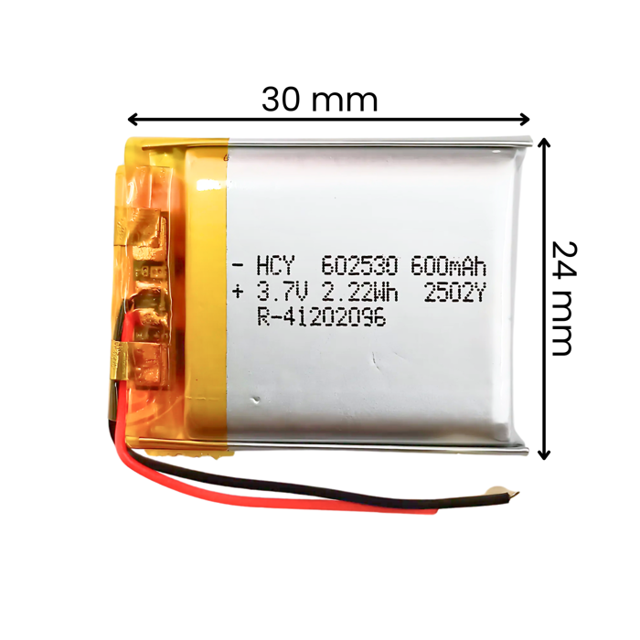 Witty Fox 600mAh Rechargeable 3.7v LiPo Battery