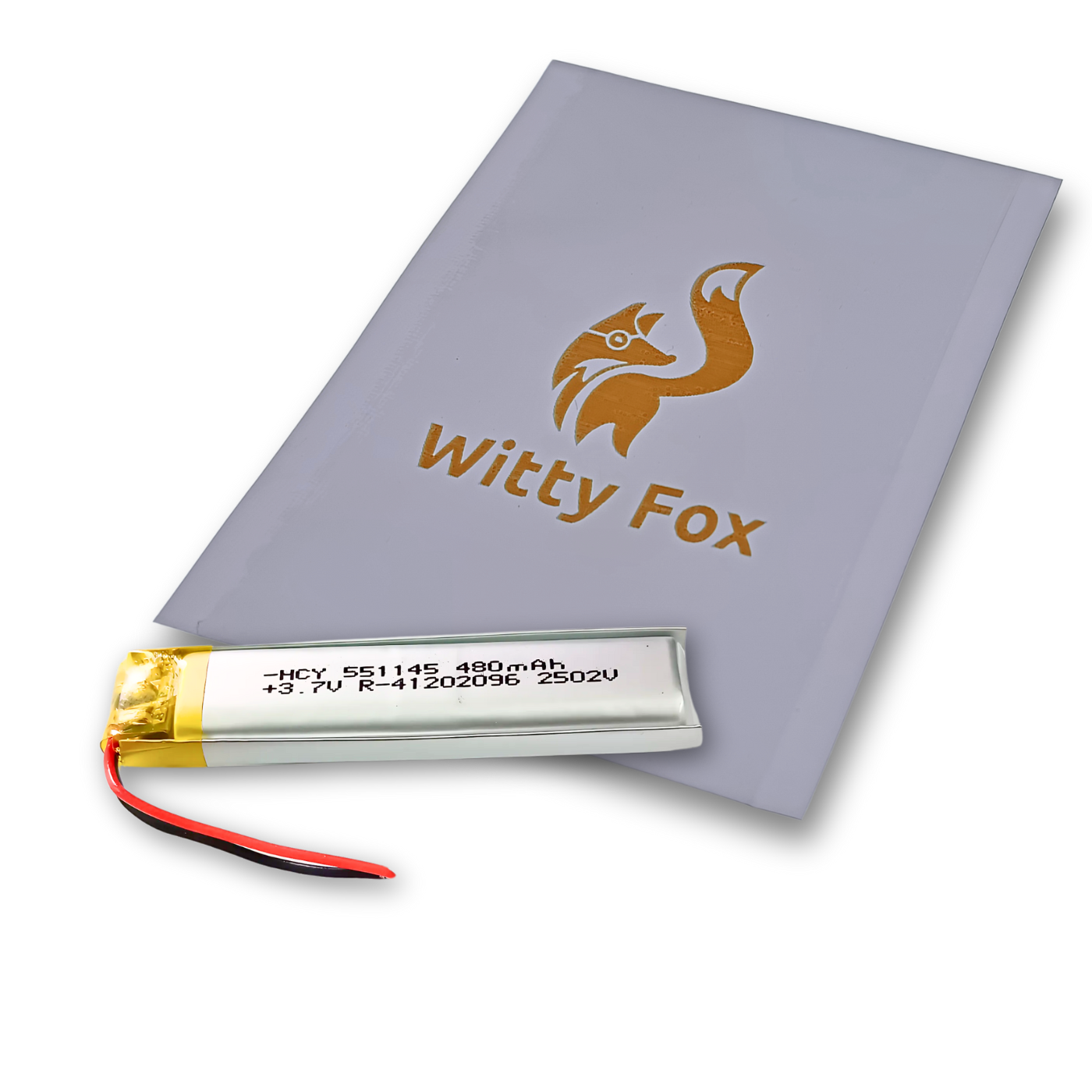 Witty Fox 3.7V 480mAh Rechargeable LiPo Battery