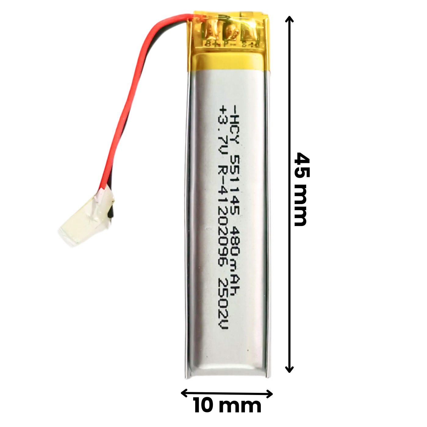 Witty Fox 3.7V 480mAh Rechargeable LiPo Battery