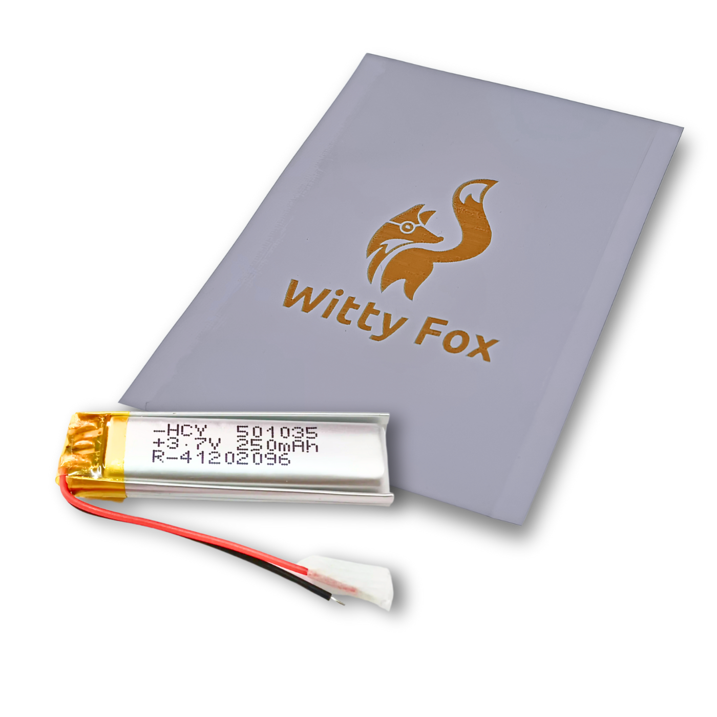 Witty Fox 250mAh Rechargeable 3.7V LiPo Battery