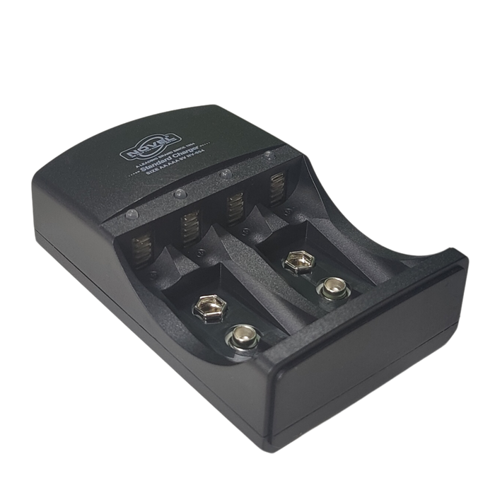 NOVEL SES-P-1370 9V Battery Charger for AA/AAA Ni-MH/Ni-Cd - Electronics