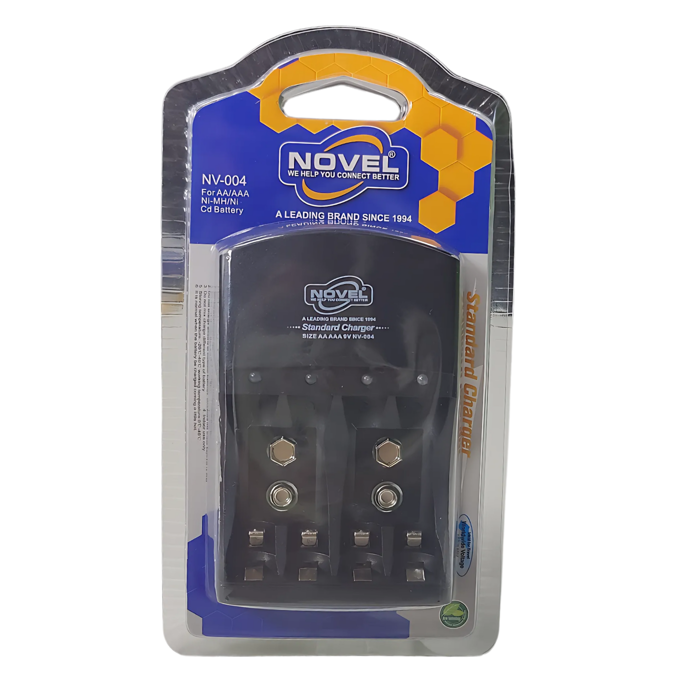 NOVEL SES-P-1370 9V Battery Charger for AA/AAA Ni-MH/Ni-Cd - Electronics