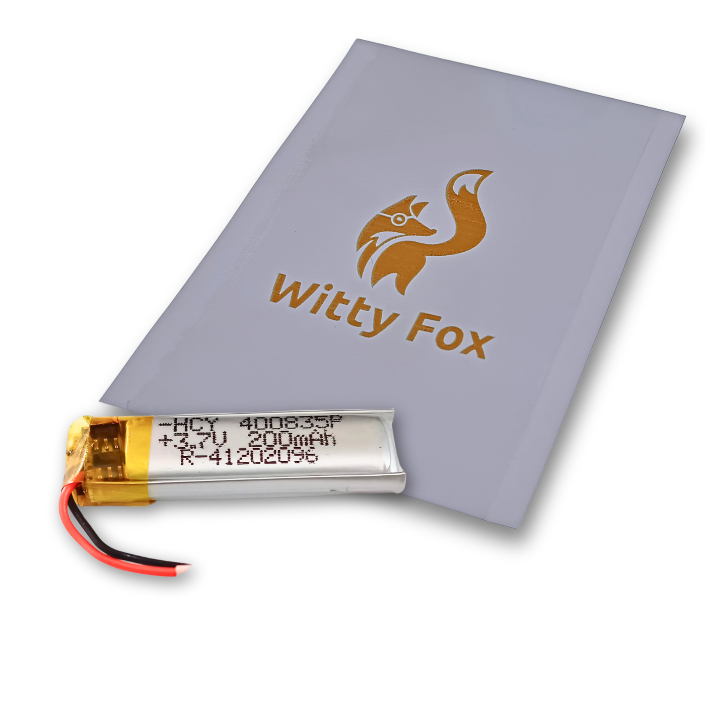 Witty Fox Rechargeable 200mAh 3.7V Lithium Polymer Battery