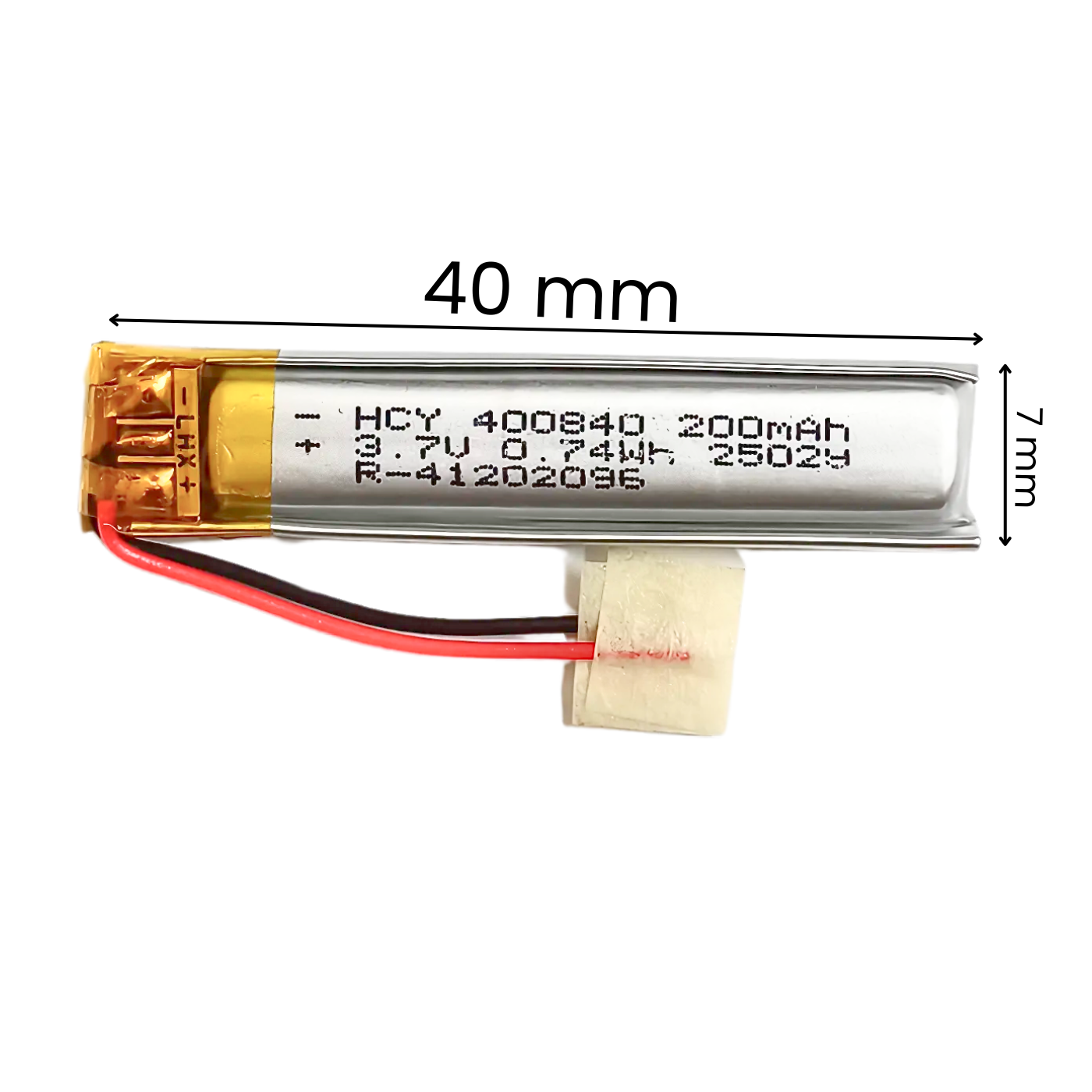 Witty Fox 200mAh Rechargeable 3.7V Lithium Polymer Battery