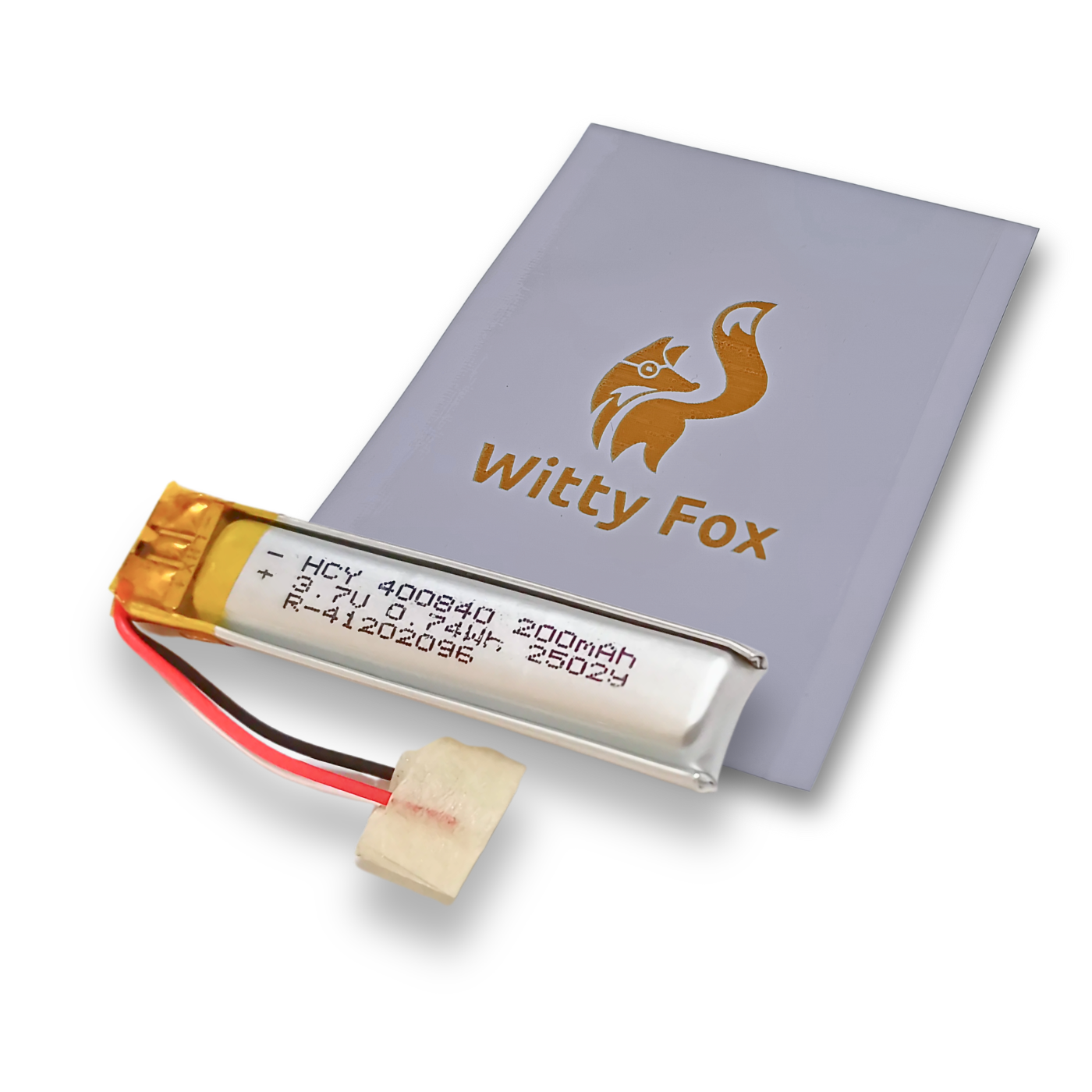 Witty Fox 200mAh Rechargeable 3.7V Lithium Polymer Battery