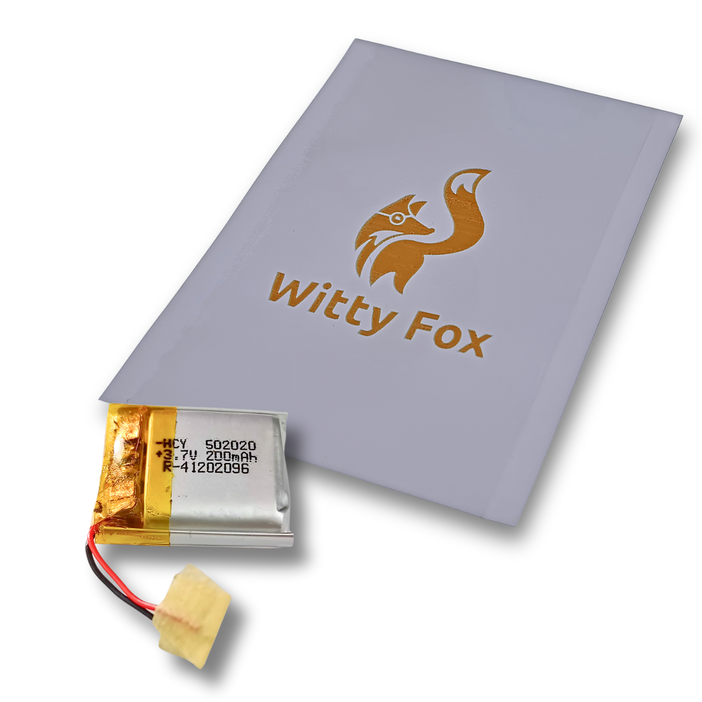 Witty Fox 200mAh Rechargeable 3.7V LiPo Battery