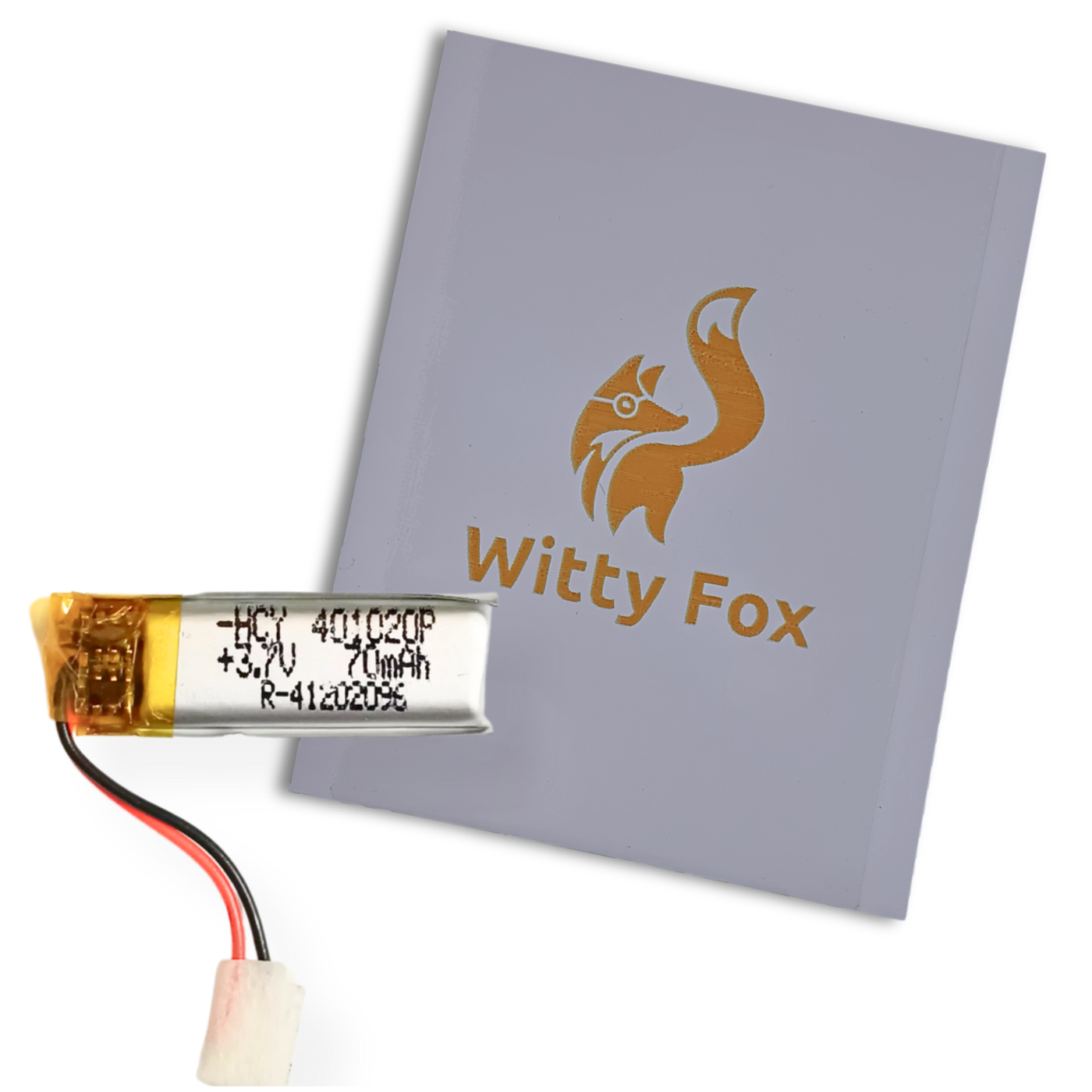 Witty Fox 70mAh Rechargeable 3.7V LiPo Battery
