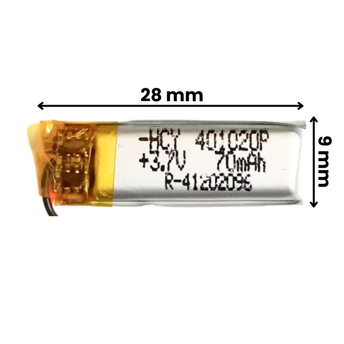 Witty Fox 70mAh Rechargeable 3.7V LiPo Battery