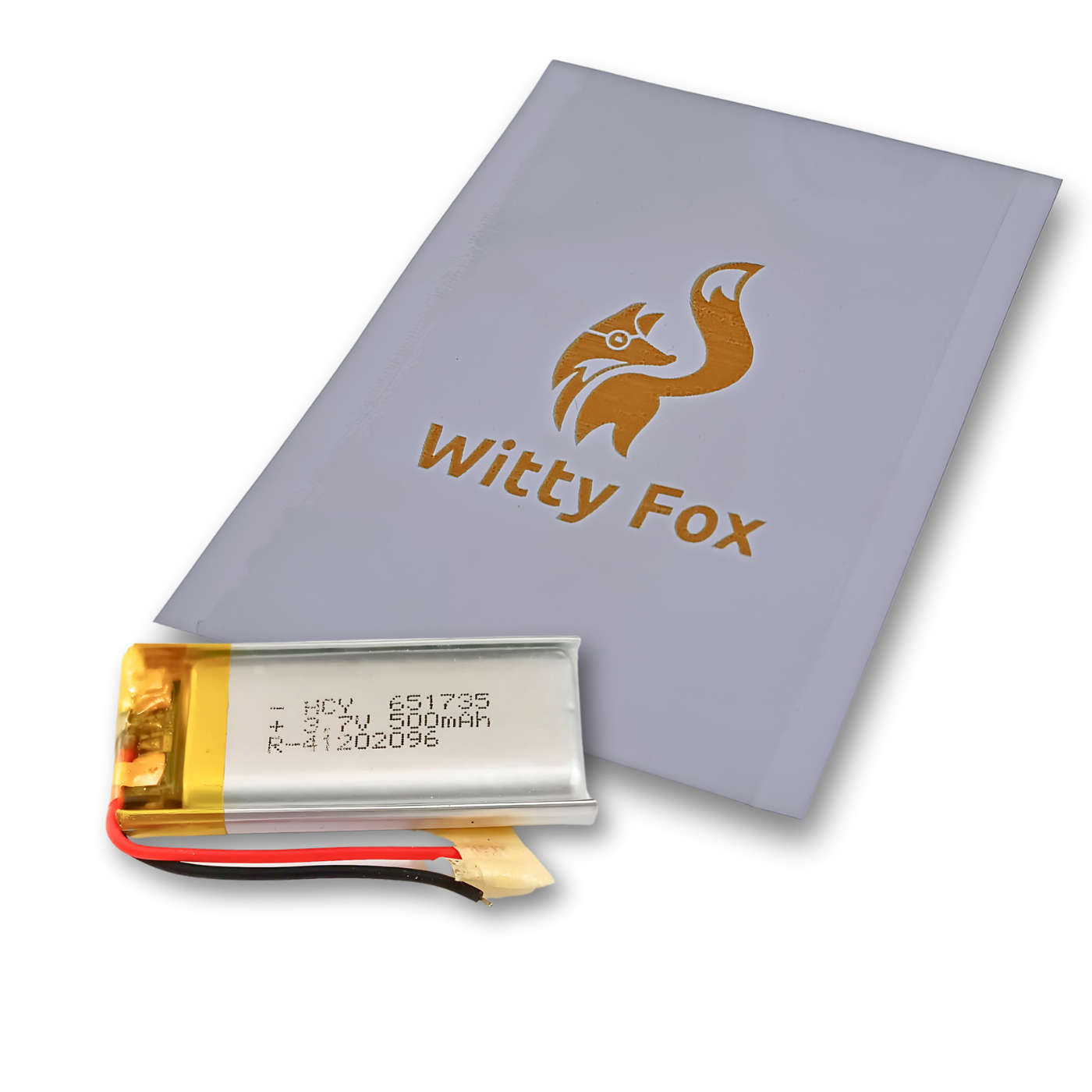 Witty Fox 500mah Rechargeable 3.7v Lithium Polymer Battery
