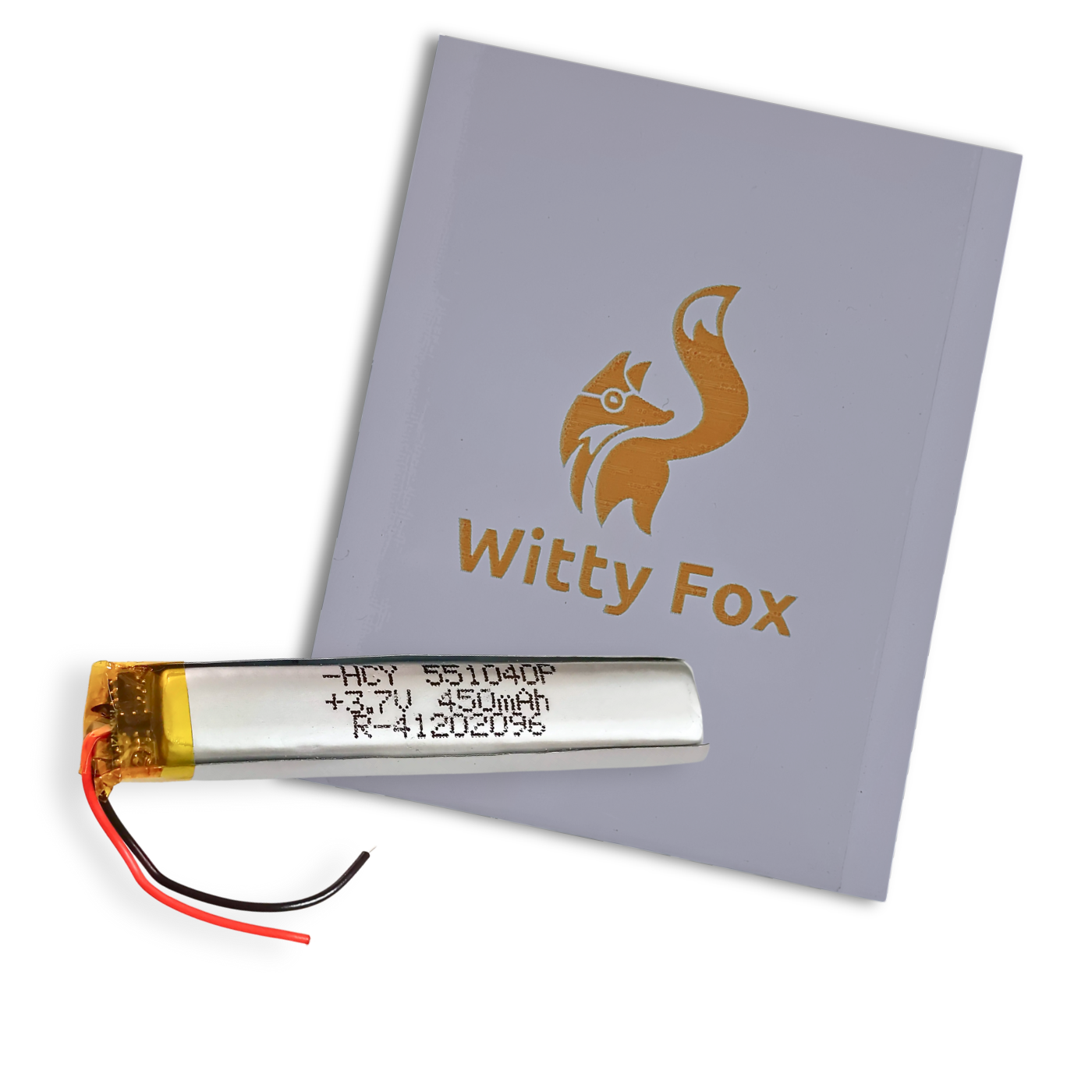 Witty Fox 450mAh Rechargeable 3.7v LiPo Battery