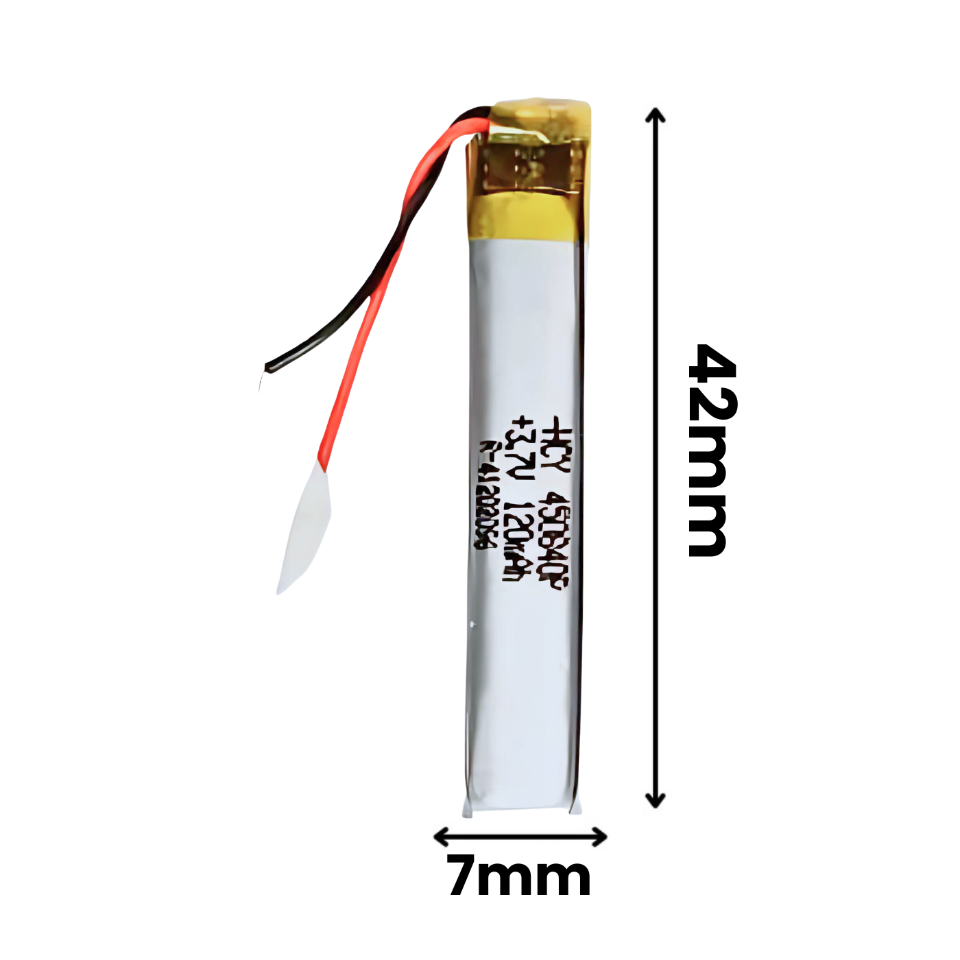 Witty Fox 120mAh Rechargeable 3.7V LiPo Battery