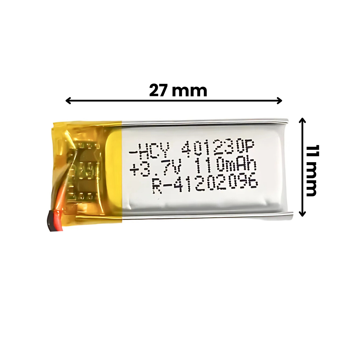 Witty Fox 110mAh Rechargeable 3.7V LiPo Battery