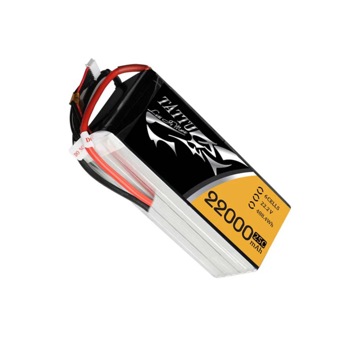Original Tattu 22000mAh 25C 22.2V 6S1P XT90-S LiPo Battery for Drones & RC Models - Buy in India