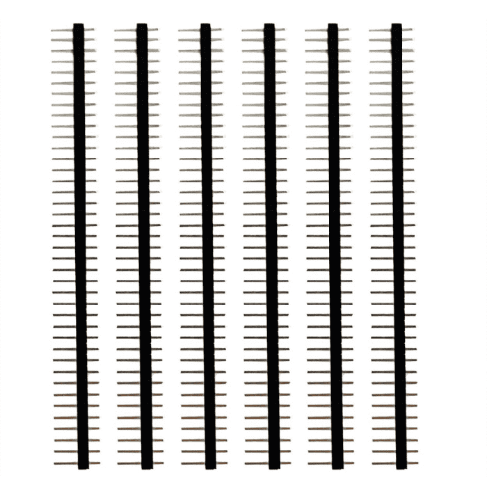 Iotcart SES-P-1585 40-Pin 2.54mm Male Header Strip (Pack of 50) - Breadboard & PCB Use