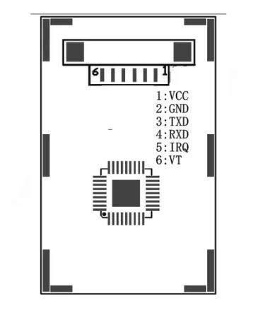 Iotcart R300 UART Capacitive Fingerprint Sensor Module - Biometric Access Control