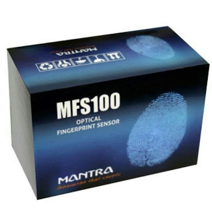 Mantra MFS-100 Biometric Fingerprint Scanner - 500 DPI, USB C-Type for KYC & Security