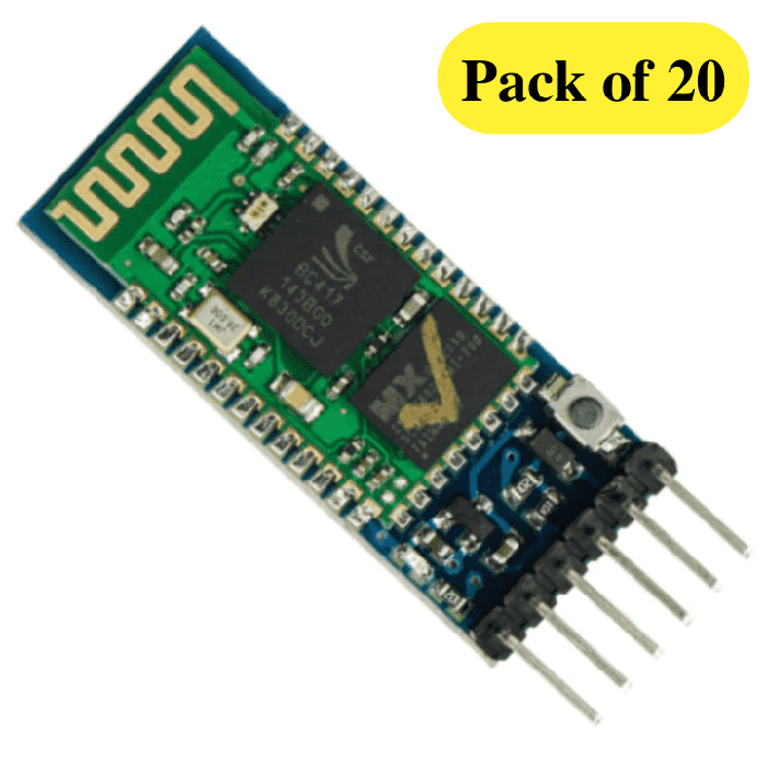 Iotcart HC-05 Bluetooth V2.0 TTL Module (Pack of 20) - Arduino Compatible