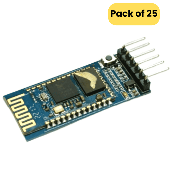 HC-05 Bluetooth Module (Pack of 25) - Wireless Communication for Arduino, ESP32, Raspberry Pi - Iotcart