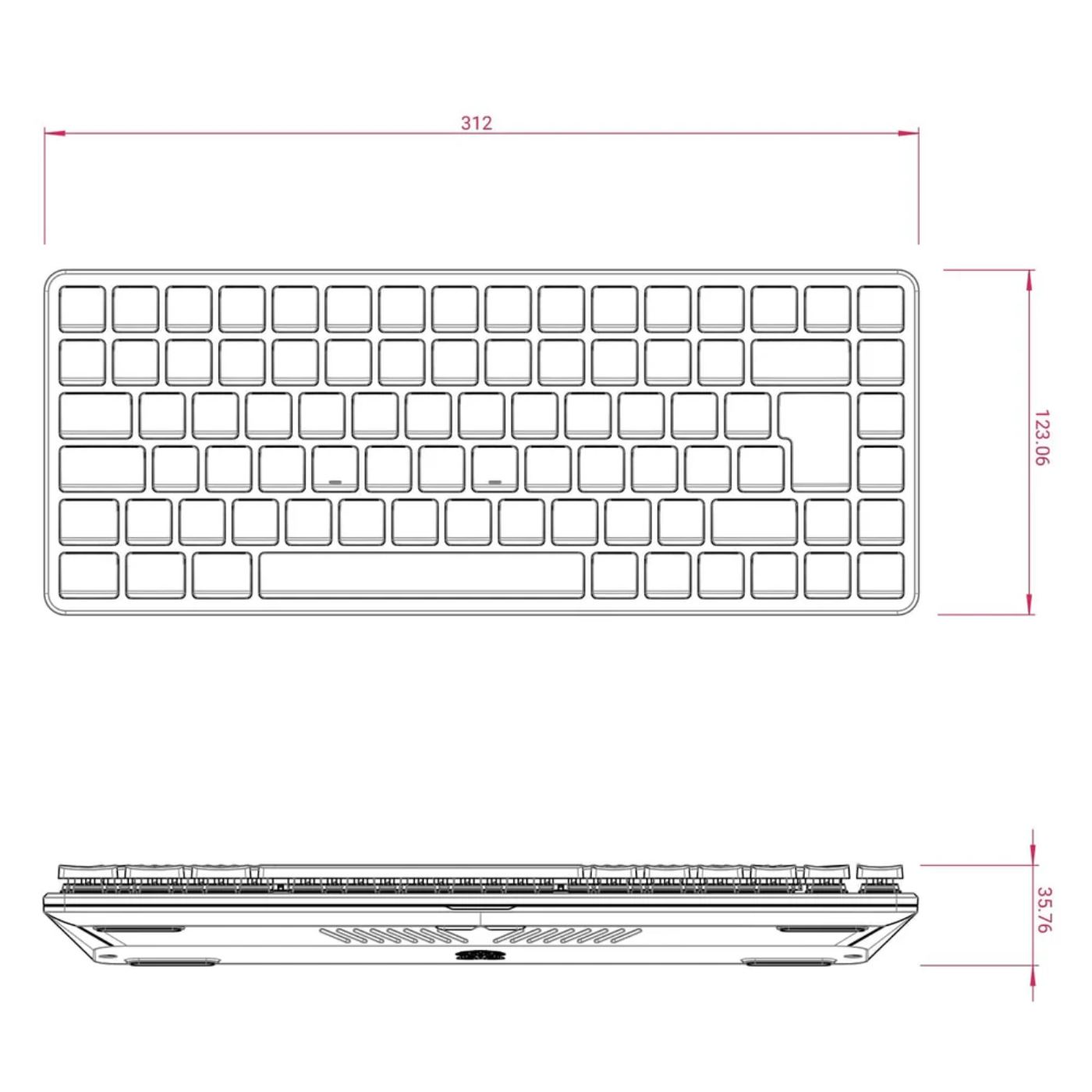 Official Raspberry Pi 500+ Unit Only - Premium Desktop Computer (US Layout)