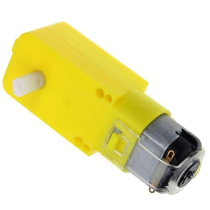 Iotcart 200 RPM Single Shaft BO Motor 3-12V DC for Robot Cars - Buy Online India
