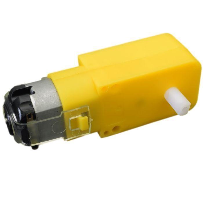 Iotcart 200 RPM Single Shaft BO Motor 3-12V DC for Robot Cars - Buy Online India