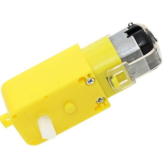 Iotcart 200 RPM Single Shaft BO Motor 3-12V DC for Robot Cars - Buy Online India