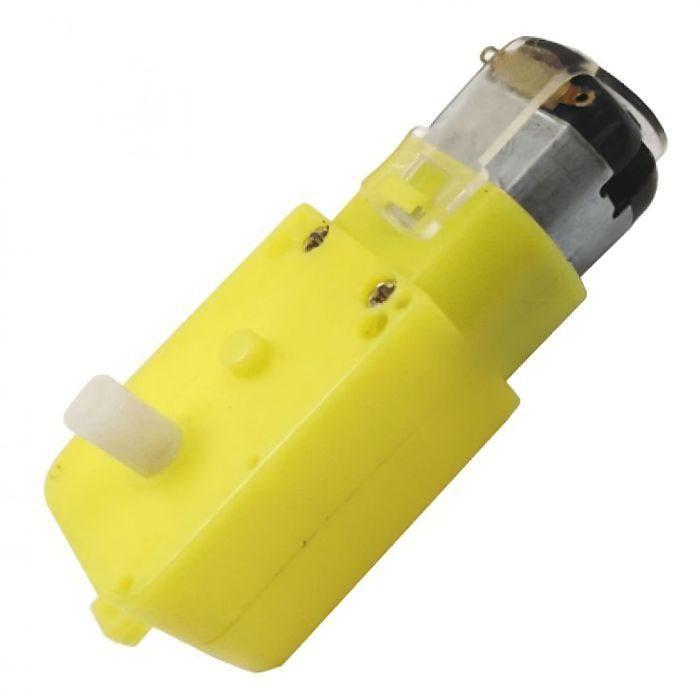 Iotcart SES-P-1706 300 RPM Single Shaft BO Motor with Wheel (4 Sets) - DIY Robot Car