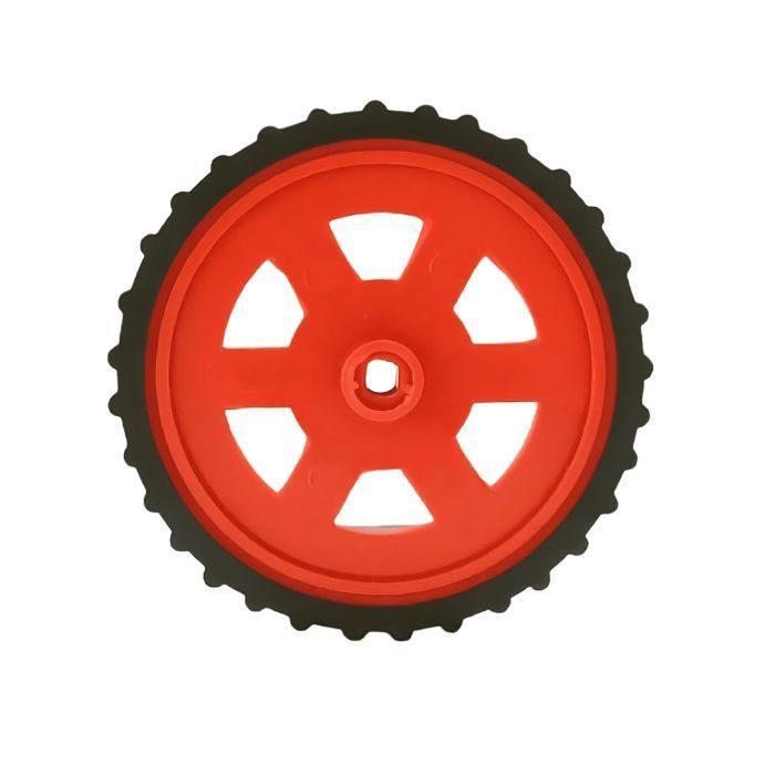 Iotcart SES-P-1706 300 RPM Single Shaft BO Motor with Wheel (4 Sets) - DIY Robot Car