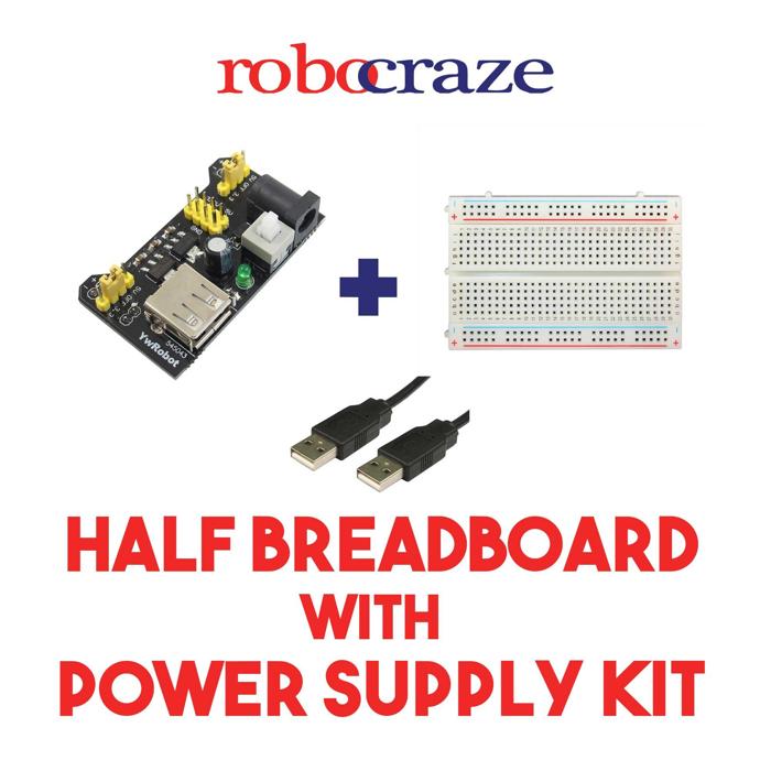 Iotcart MB102 3.3V/5V Breadboard Power Supply - Prototyping Kit