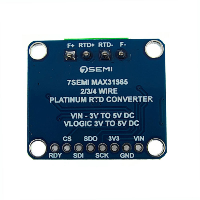 7Semi PT100 RTD 2-Wire Temperature Sensor Breakout Board with MAX31865 Amplifier - Industrial IoT Use