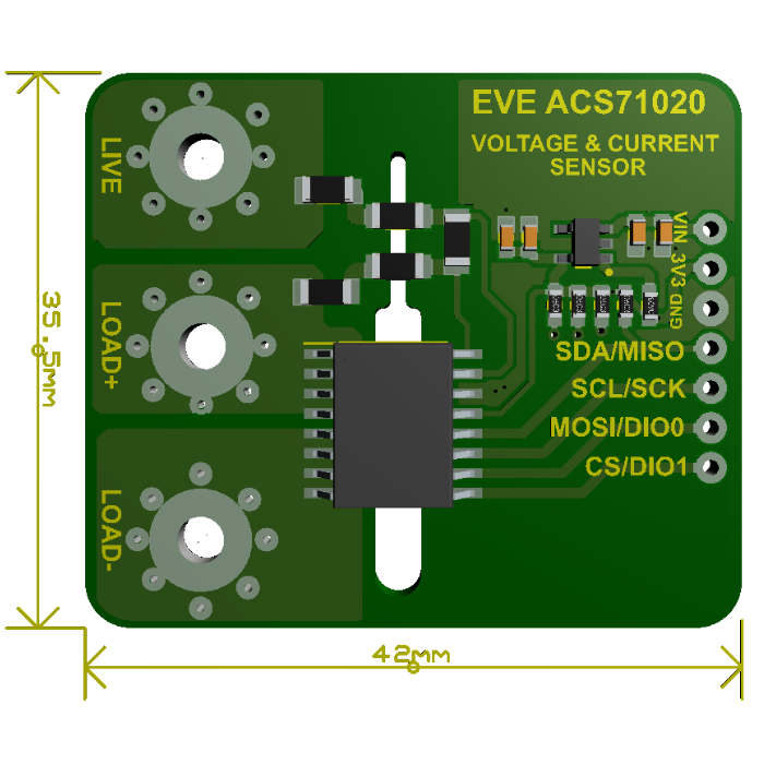 7Semi ACS71020 90A Hall-Effect Power Sensor Breakout - Industrial Grade - Buy in India