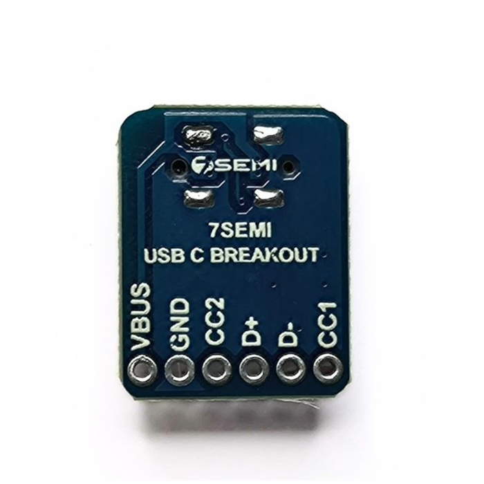 USB Type C Vertical Female Breakout -7Semi