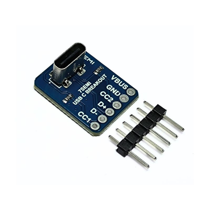 USB Type C Vertical Female Breakout -7Semi