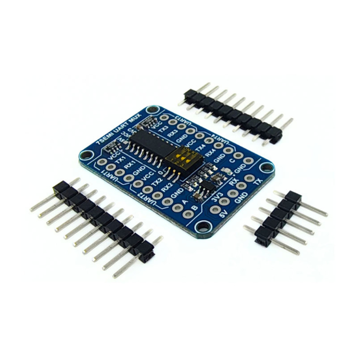 UART Mux 4 Channel Breakout Board (SN74LV4052) -7Semi