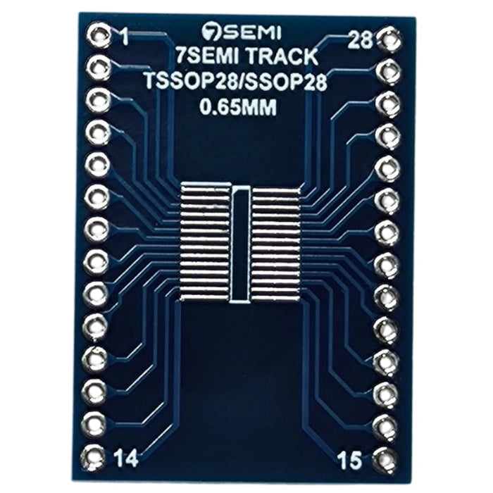 SOIC28/SOP28/SO28 TSSOP28/SSOP28 Adapter PCB Board - 7Semi