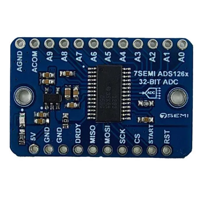 7Semi ADS1263 32-bit ADC Module with PGA - High Precision Data Acquisition