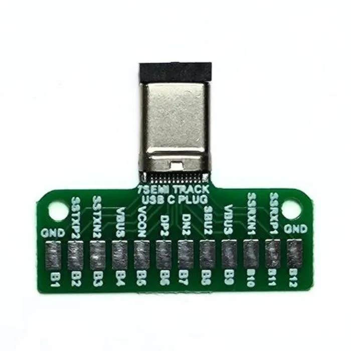 USB 3.1 Type-C Male Breakout Board (24-Pin) - 7Semi