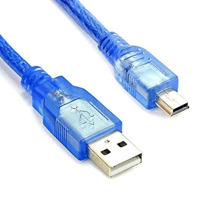 Mini USB 2.0 Cable for Arduino 30 cm (Colour May Vary)