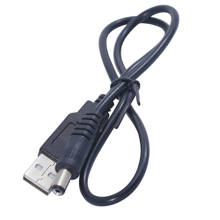 USB to DC Adapter Cable 5.5mm x 2.1mm 85cm