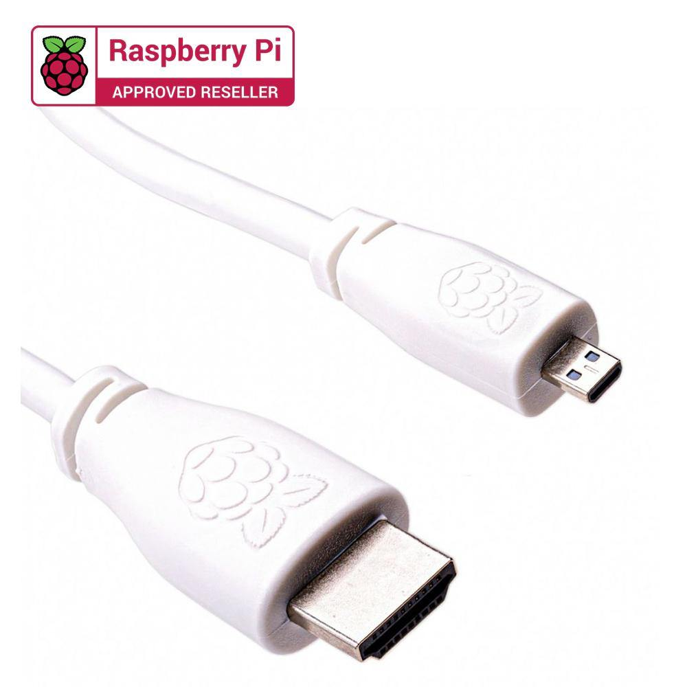 Raspberry Pi Official Micro-HDMI to Standard HDMI Cable (1 Meter)