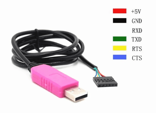 PL2303HXD 6Pin USB TTL RS232 Convert Serial Cable