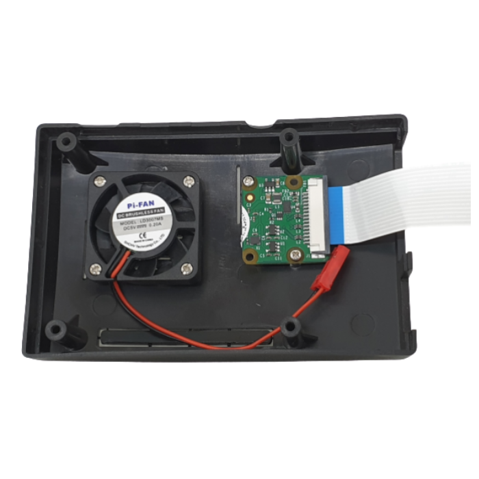 Iotcart Raspberry Pi 4 Case With FAN Model H4 - Electronics Accessory for Enhanced Cooling & Mounting