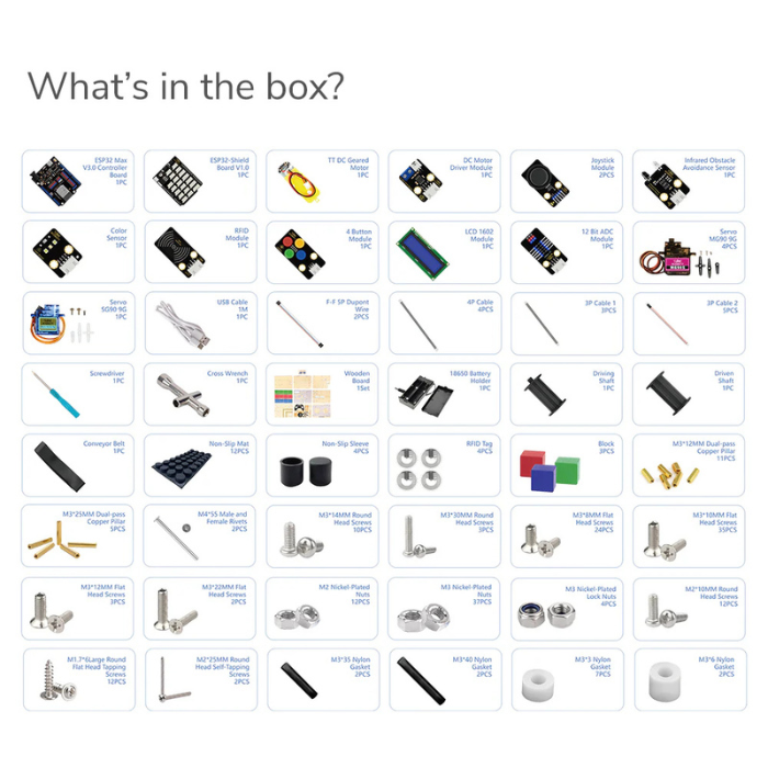 ACEBOTT SES-P-1925 Smart Factory STEM Kit Level 1 - Electronics Education Kit