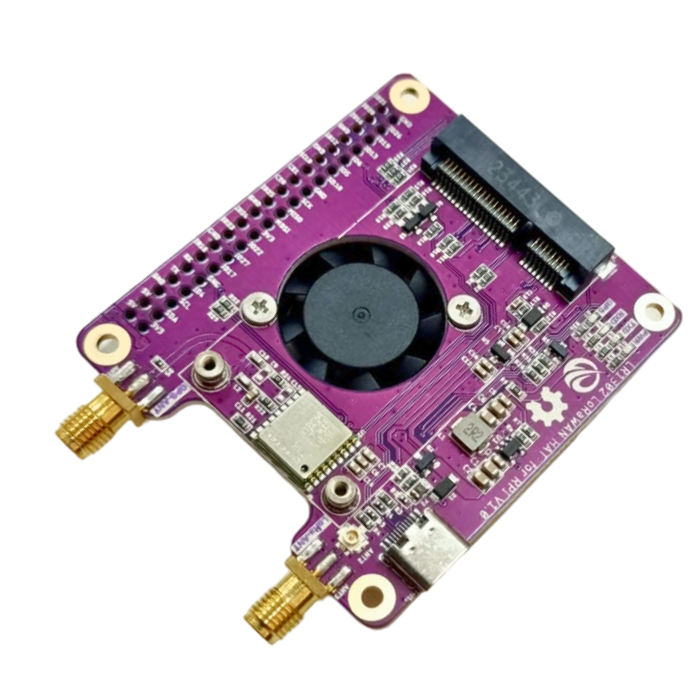 LR1302 LoRaWAN Gateway Module SPI EU868 SX1302 Long Range Gateway Module Support 8 Channels With Pi Net & Antenna Kit