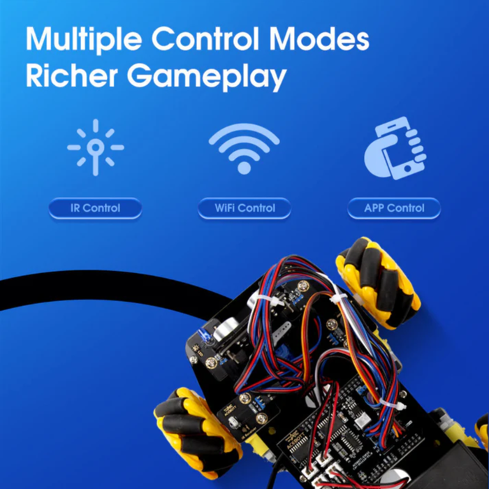 ACEBOTT ESP32-4WD-MECANUM-KIT 4WD Robot Car with Mecanum Wheels for Arduino & IoT - Buy in India